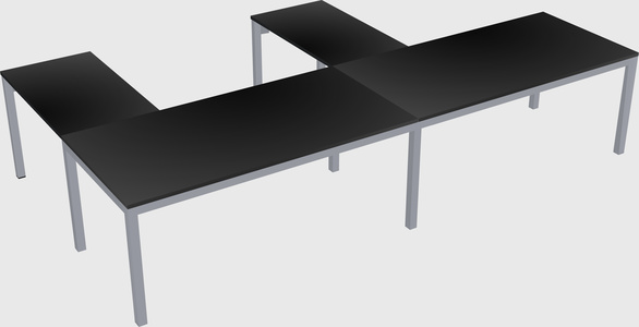 L-shaped desk
