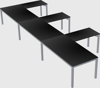 L-shaped desk