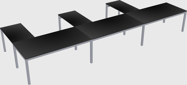 L-shaped desk