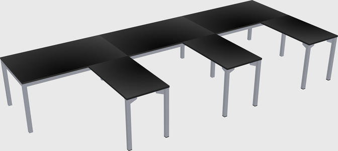 L-shaped desk