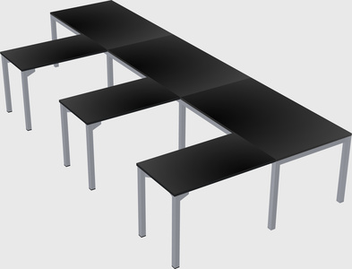 L-shaped desk