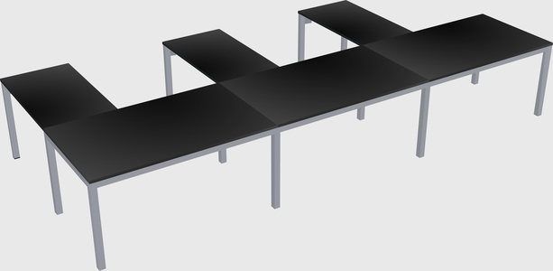 L-shaped desk