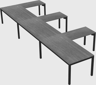 L-shaped desk