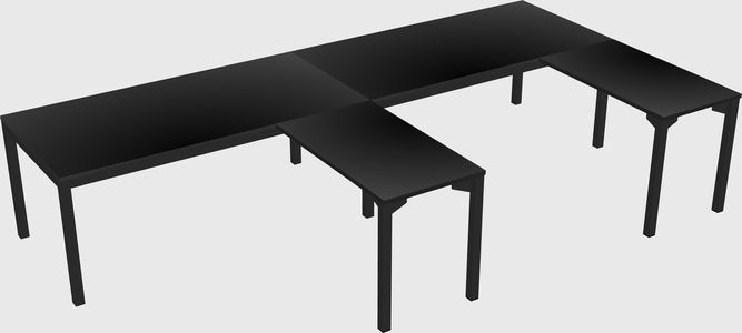 L-shaped desk