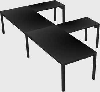 L-shaped desk