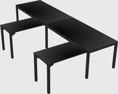 L-shaped desk