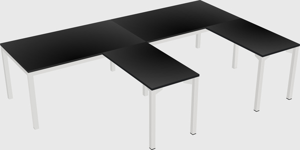 L-shaped desk