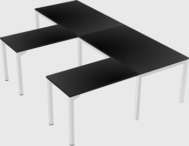 L-shaped desk