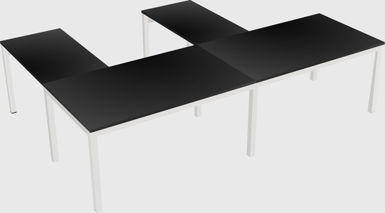L-shaped desk