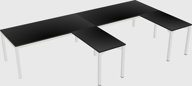L-shaped desk