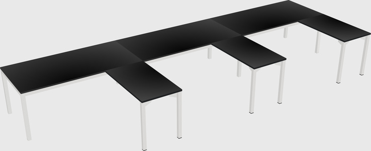 L-shaped desk