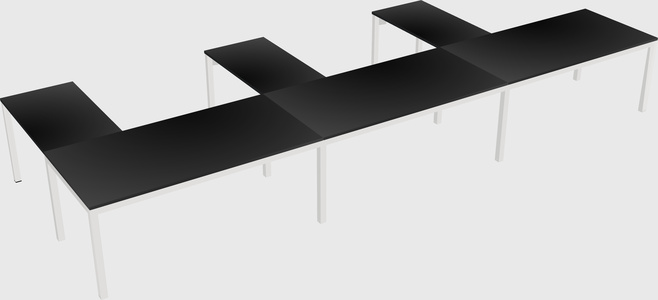 L-shaped desk