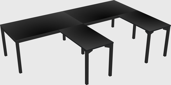 L-shaped desk