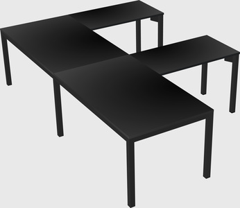 L-shaped desk