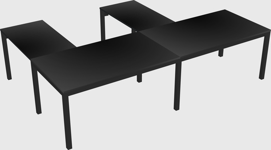 L-shaped desk