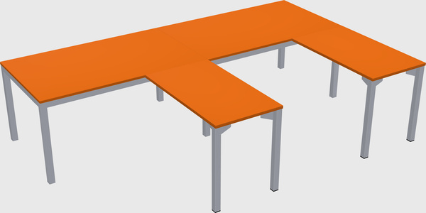 L-shaped desk