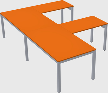 L-shaped desk