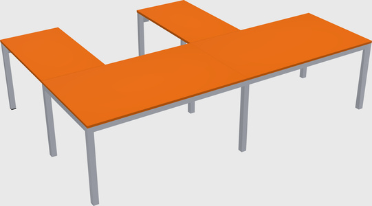 L-shaped desk