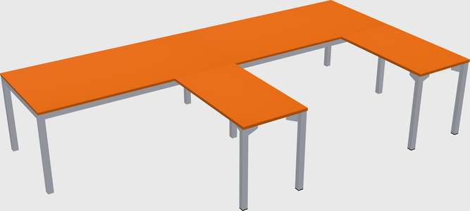 L-shaped desk