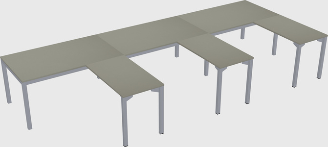 L-shaped desk