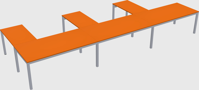 L-shaped desk