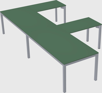 L-shaped desk