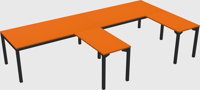 L-shaped desk