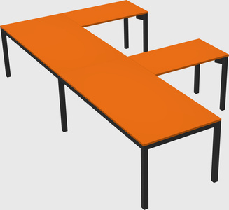 L-shaped desk