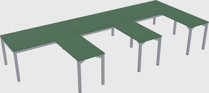 L-shaped desk