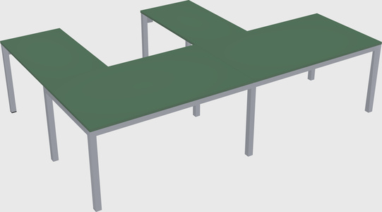 L-shaped desk