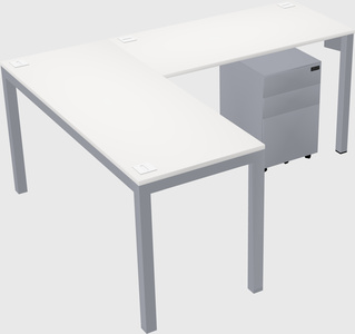 L-shaped desk