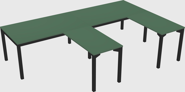 L-shaped desk