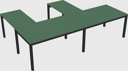 L-shaped desk