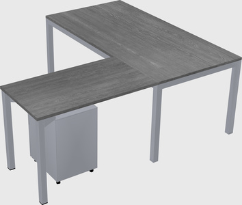 L-shaped desk