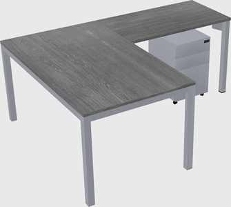 L-shaped desk