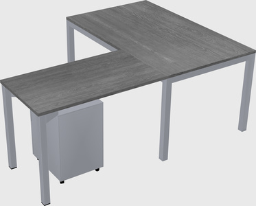 L-shaped desk