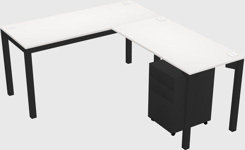 L-shaped desk