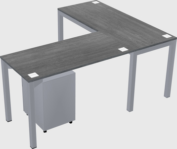 L-shaped desk