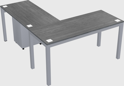 L-shaped desk
