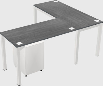 L-shaped desk