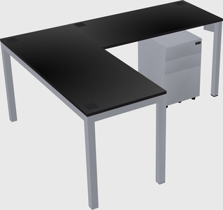 L-shaped desk
