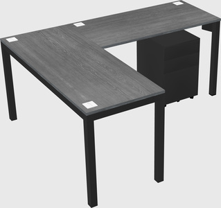 L-shaped desk