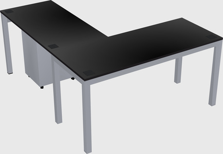 L-shaped desk