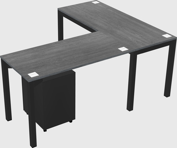 L-shaped desk
