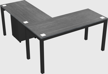 L-shaped desk
