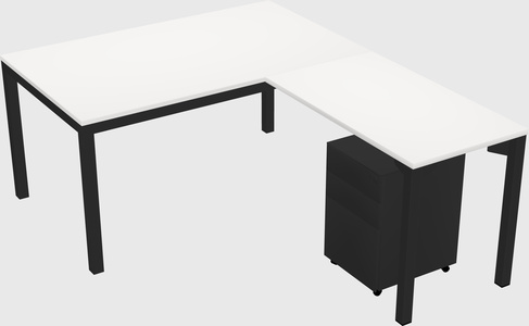 L-shaped desk