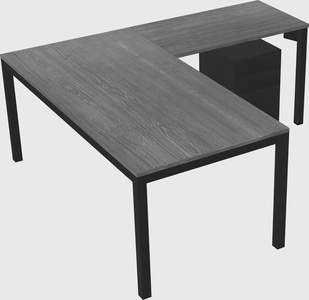 L-shaped desk