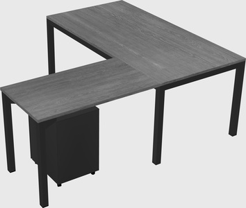 L-shaped desk