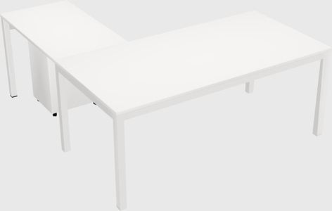 L-shaped desk