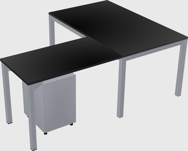 L-shaped desk